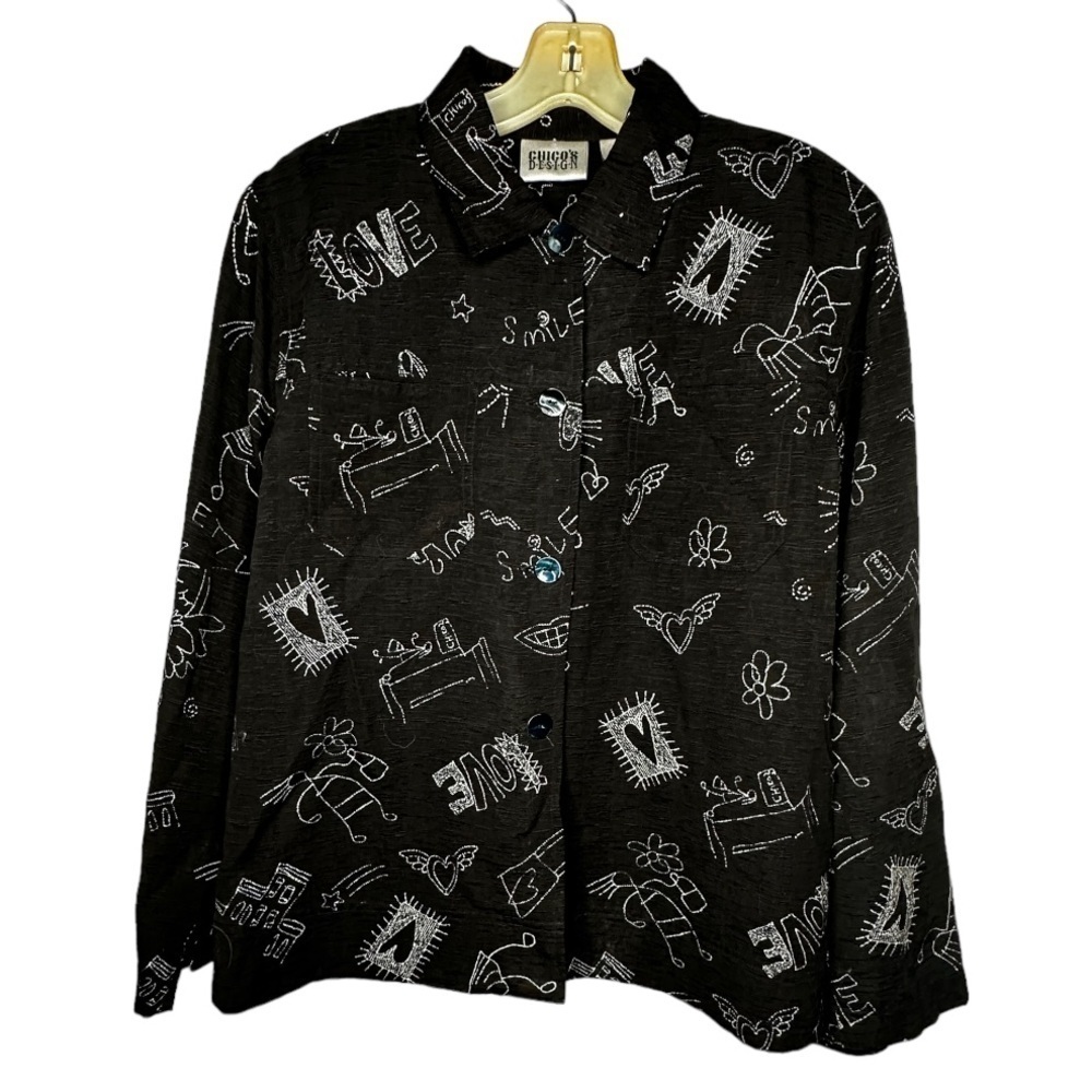 Chico's‎ Design Silk Linen Blend Blouse
